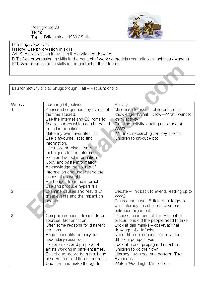Britain Since 1930  worksheet