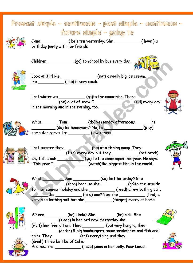 Tenses revision worksheet