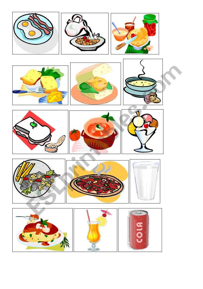 food worksheet