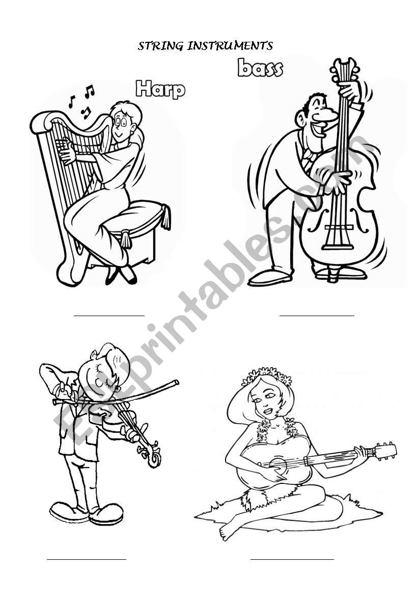 string instruments worksheet