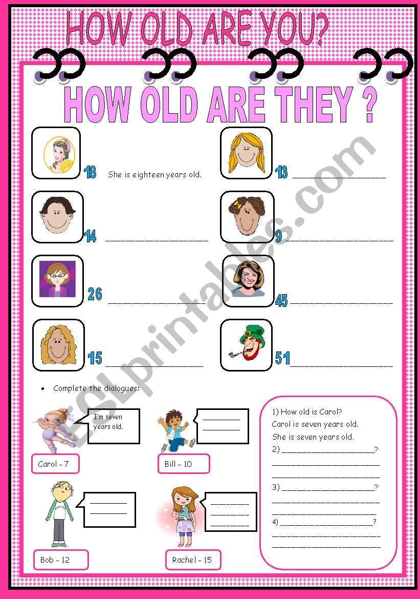 AGE worksheet