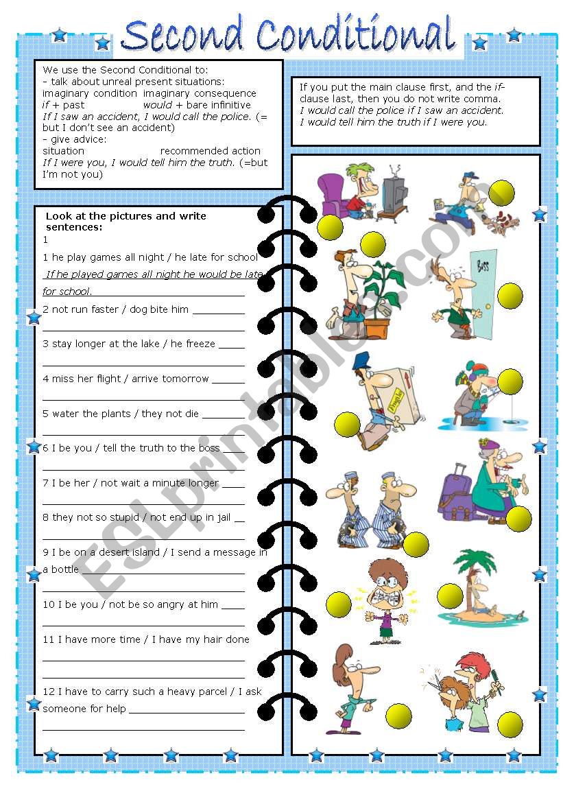 second conditional (editable, with key)