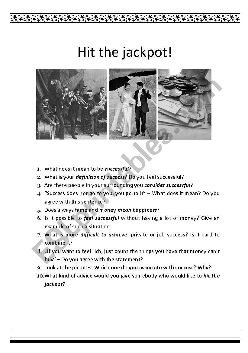 SUCCESS - discussion worksheet