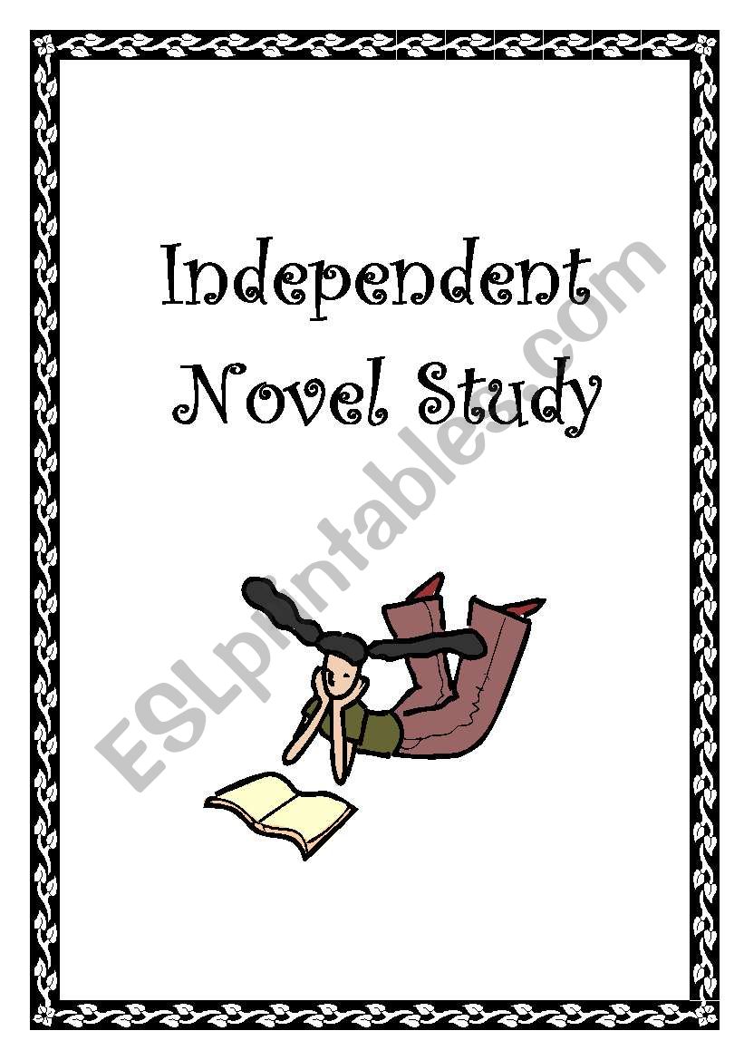 Independent Novel Study worksheet