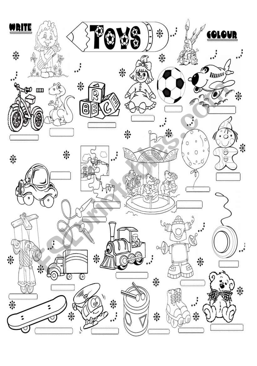 toys worksheet