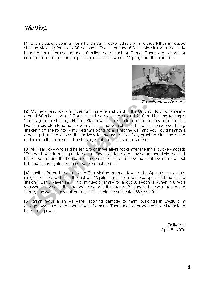 full term test n°3 worksheet