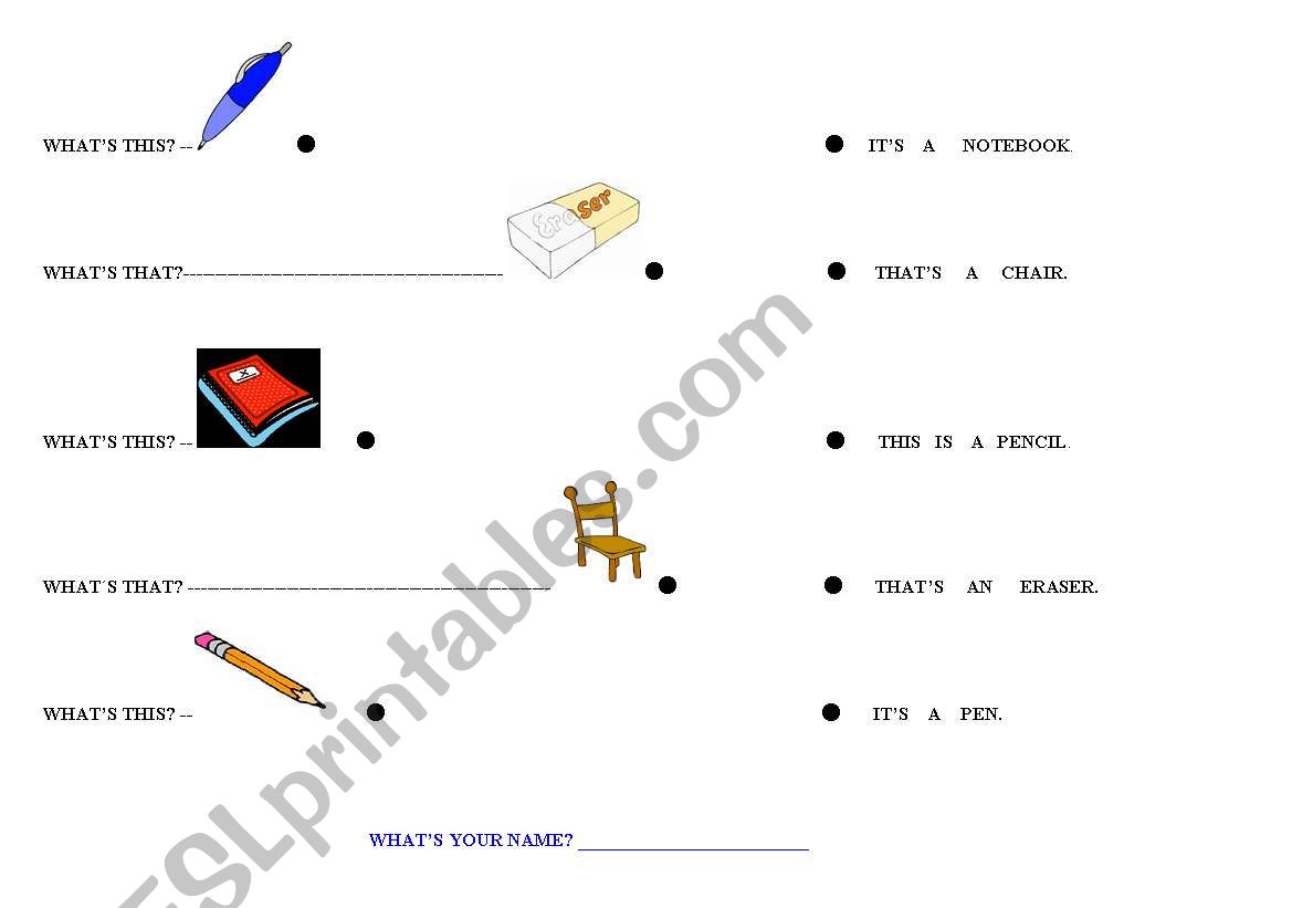 This / That worksheet