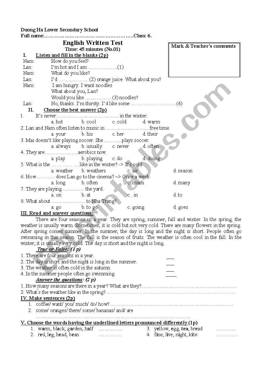 test-english-grade-6-esl-worksheet-by-luv1311