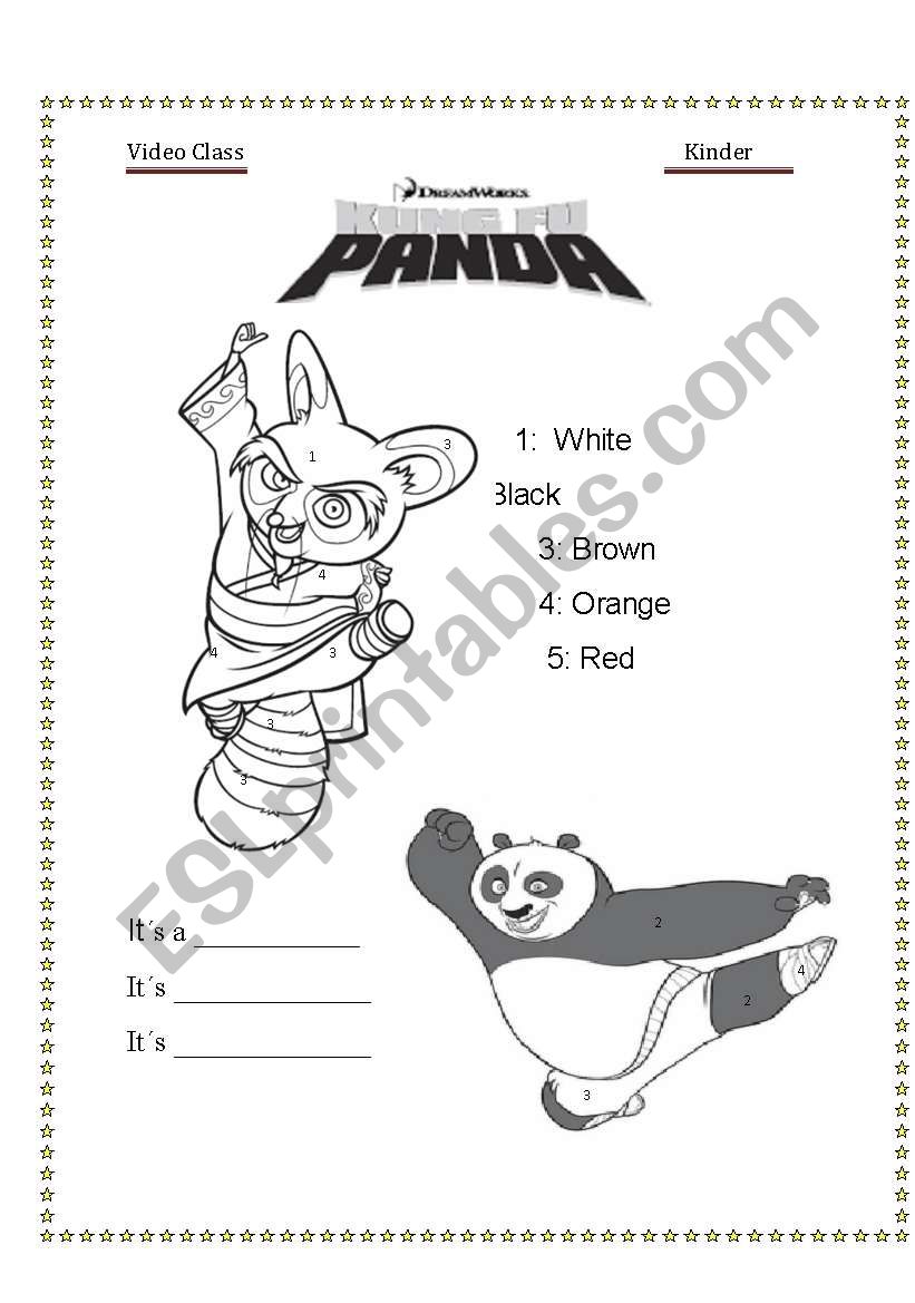 Kung fu Panda 2 worksheet