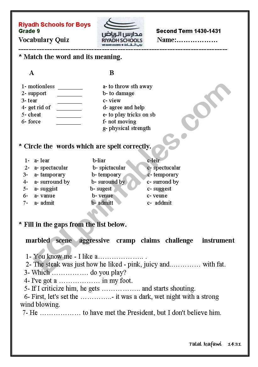 quiz2 worksheet