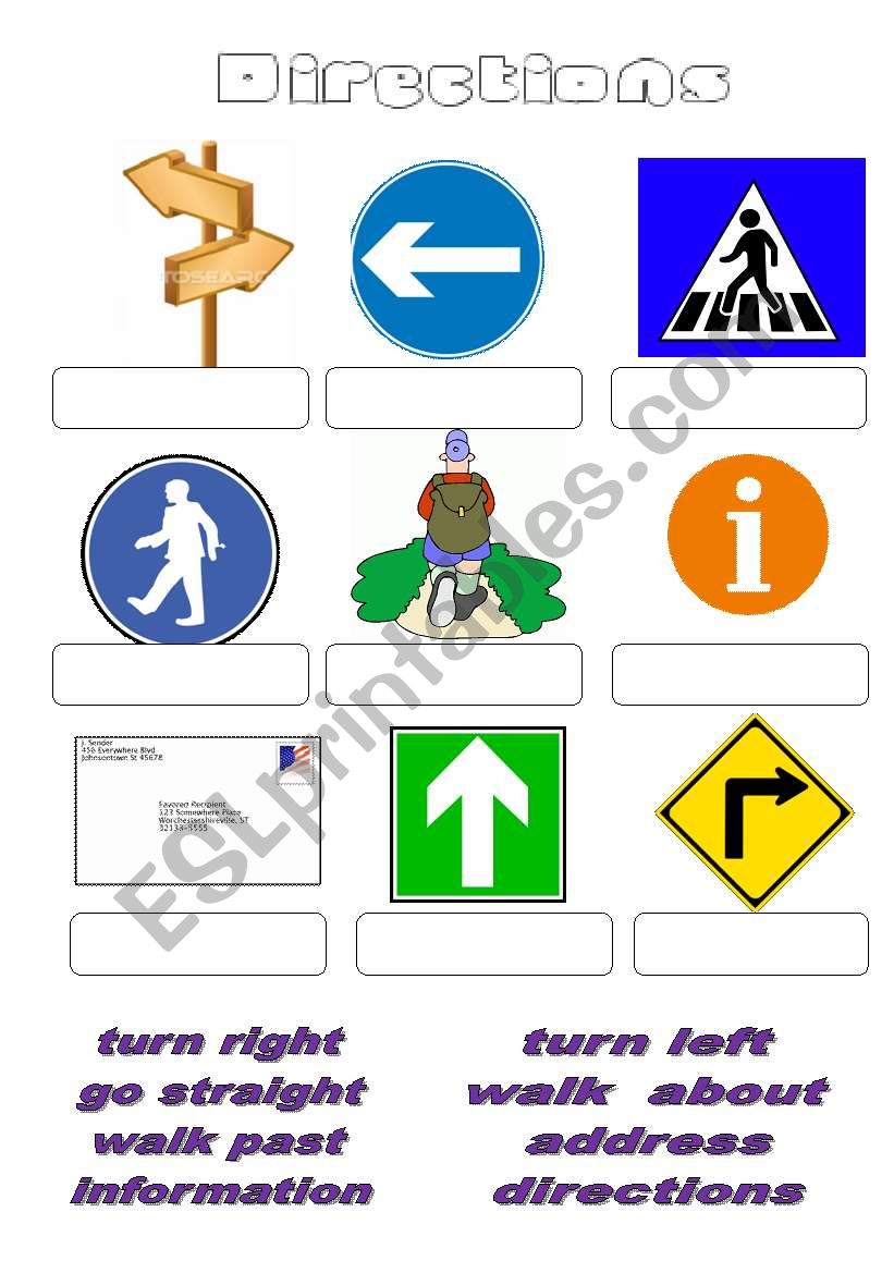 directions worksheet