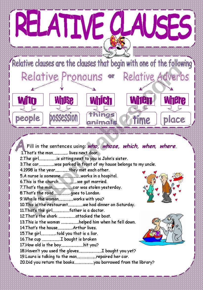 relative-clauses-esl-worksheet-by-kodora