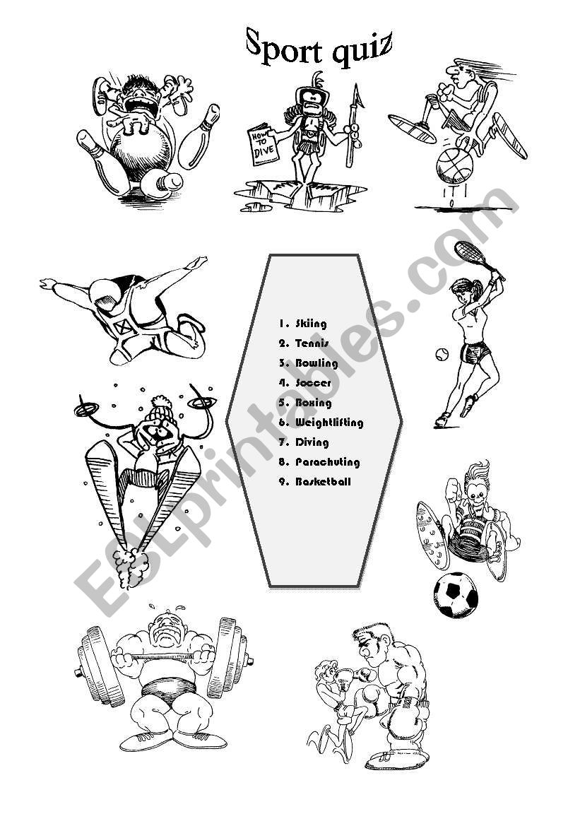 Sport quiz worksheet