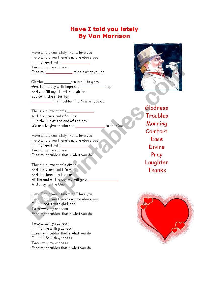 Have I Told You Lately Lyrics by Van Morrison