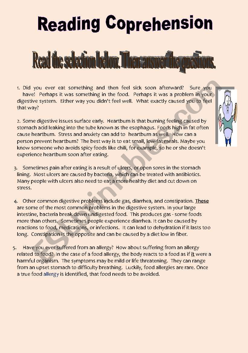 Reading Comprehension worksheet
