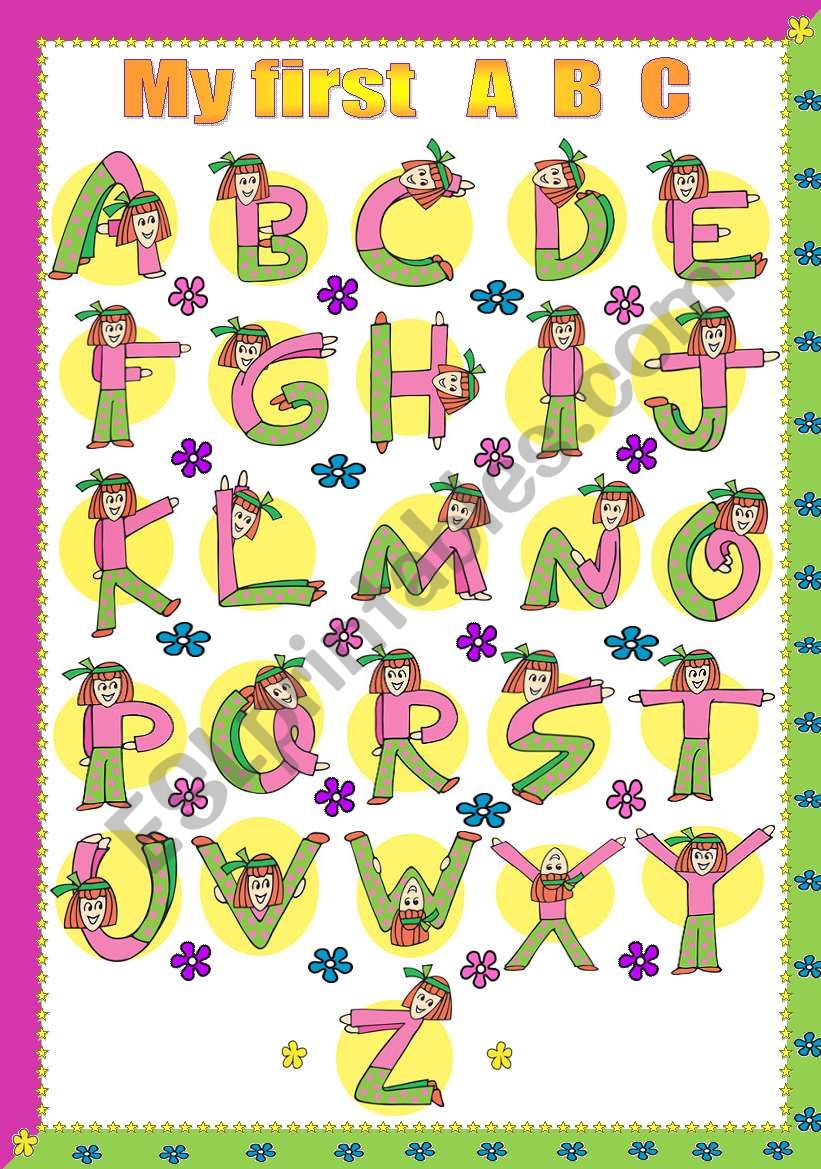 alphabet....editable worksheet