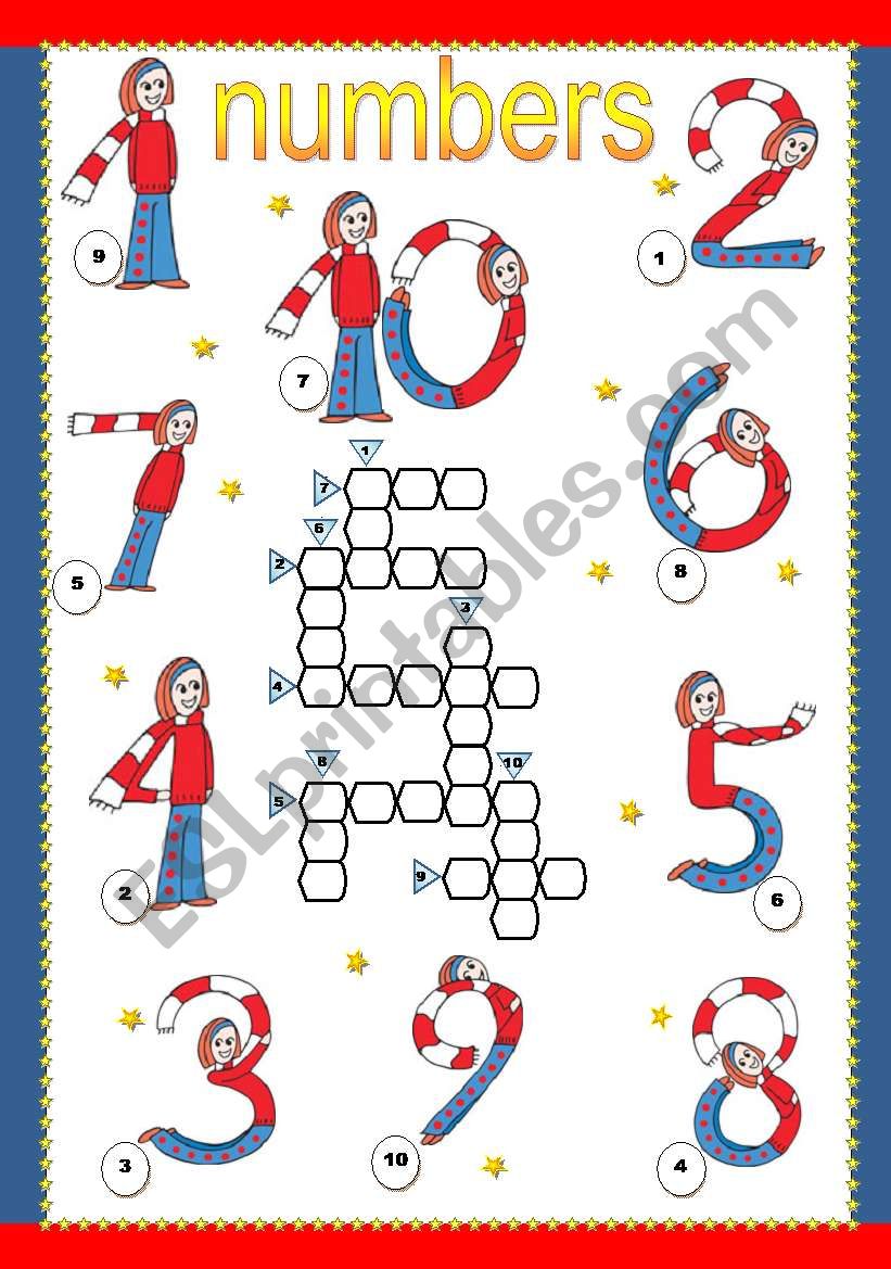 cardinal numbers from 1 to 10 worksheet
