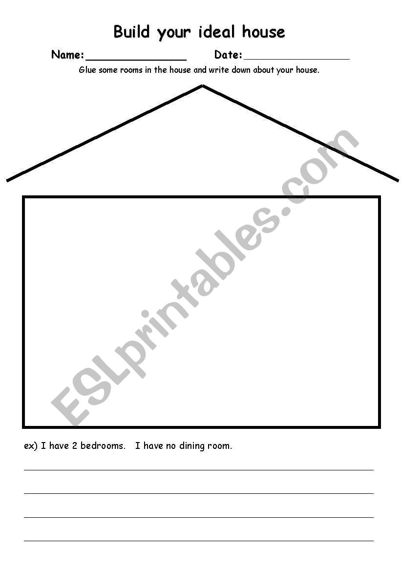 Build the house worksheet