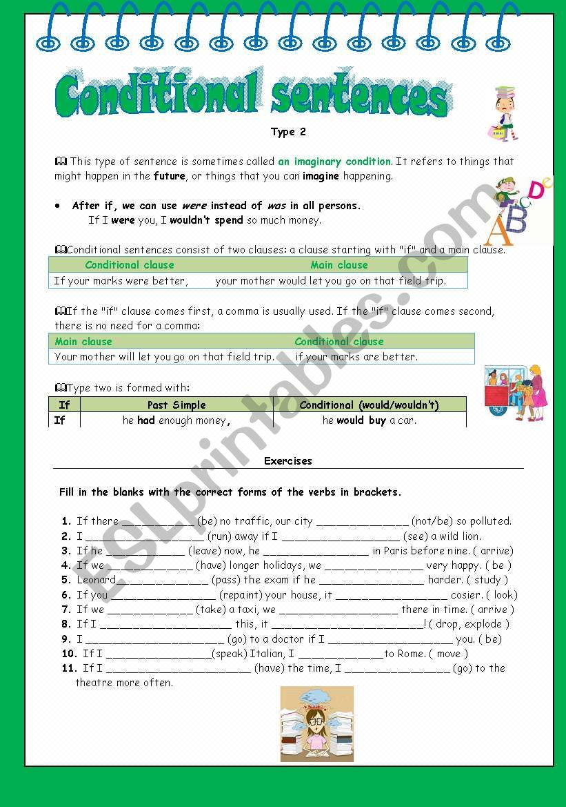 Conditional sentences - type two