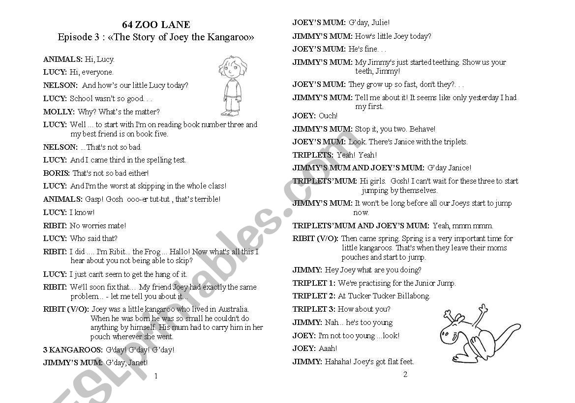 64 Zoo Lane - episode 3 - Joey the Kangaroo (1)