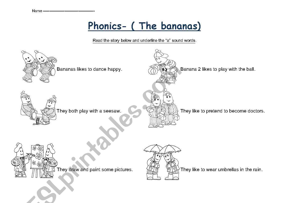 Phonics worksheet