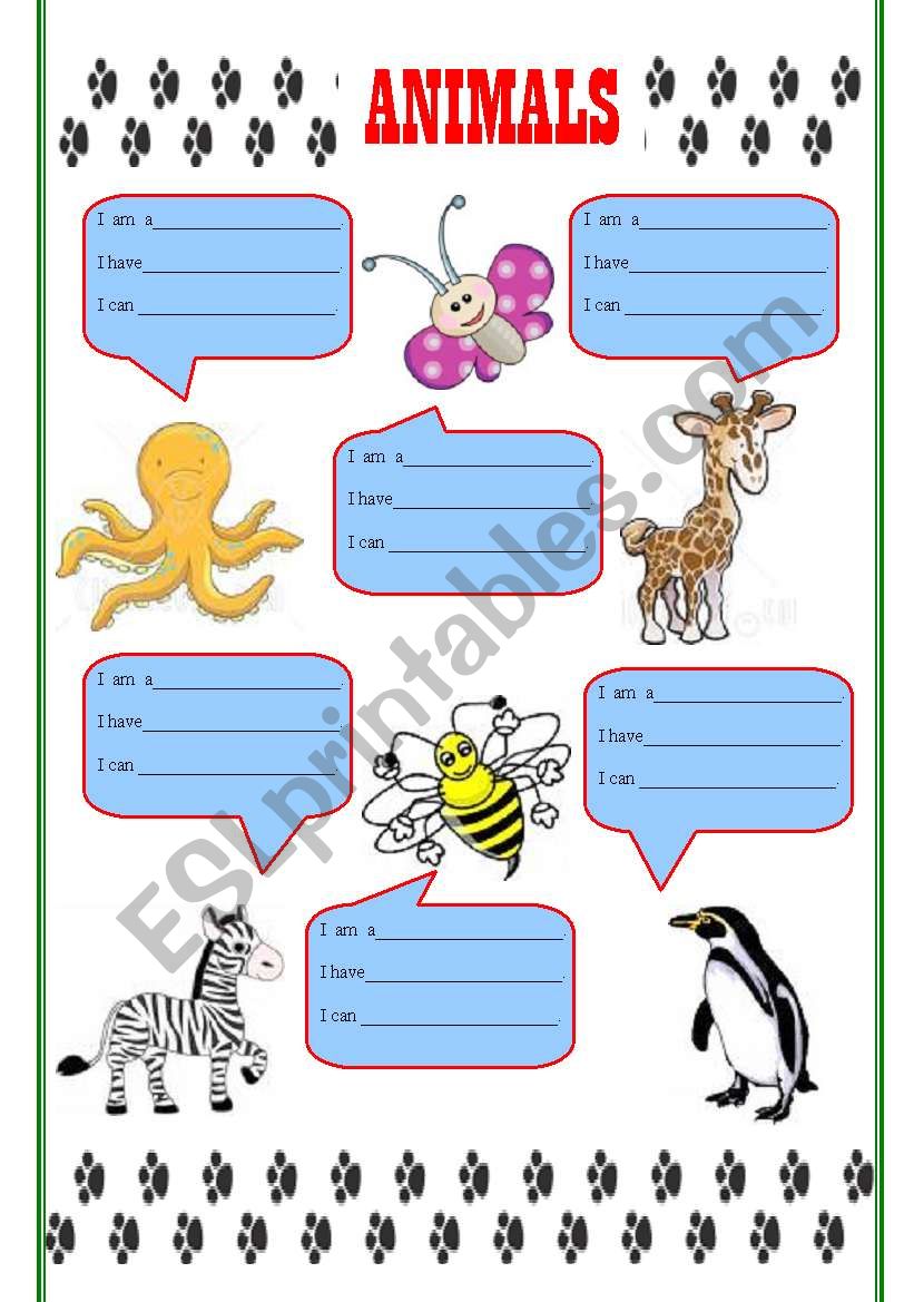 Animals (2) worksheet