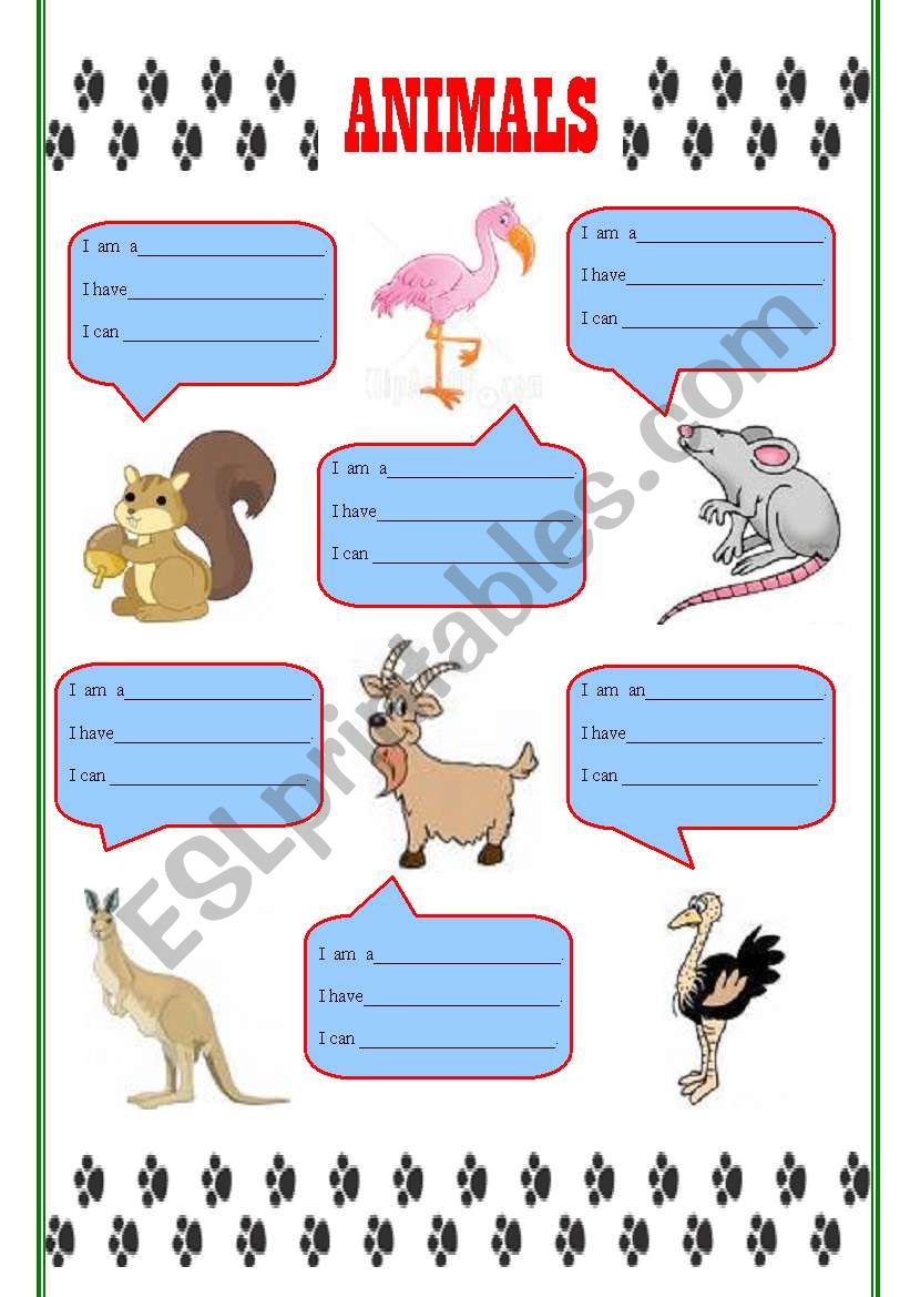 Animals (3) worksheet