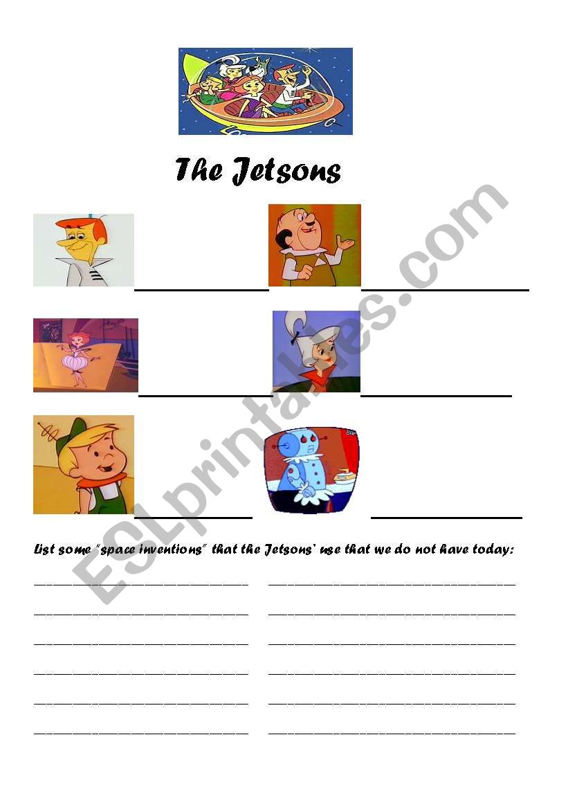 The Jetsons worksheet