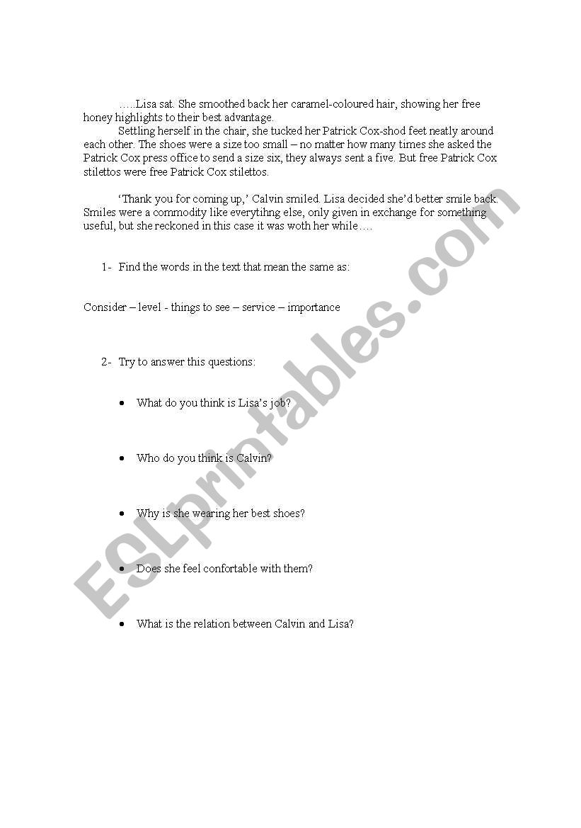 Sushi for begginers worksheet