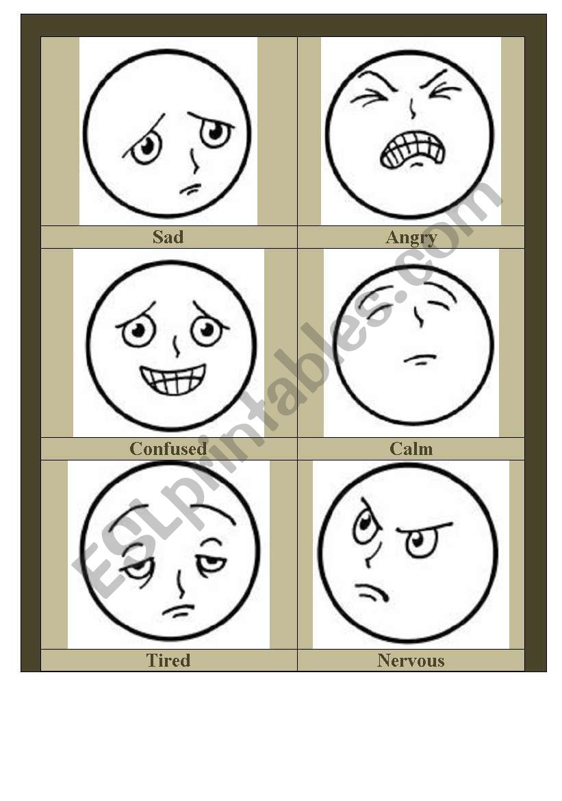 Facial expressions worksheet