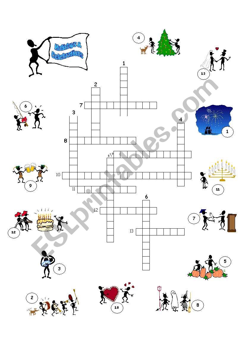 Holidays and Celebrations Crossword