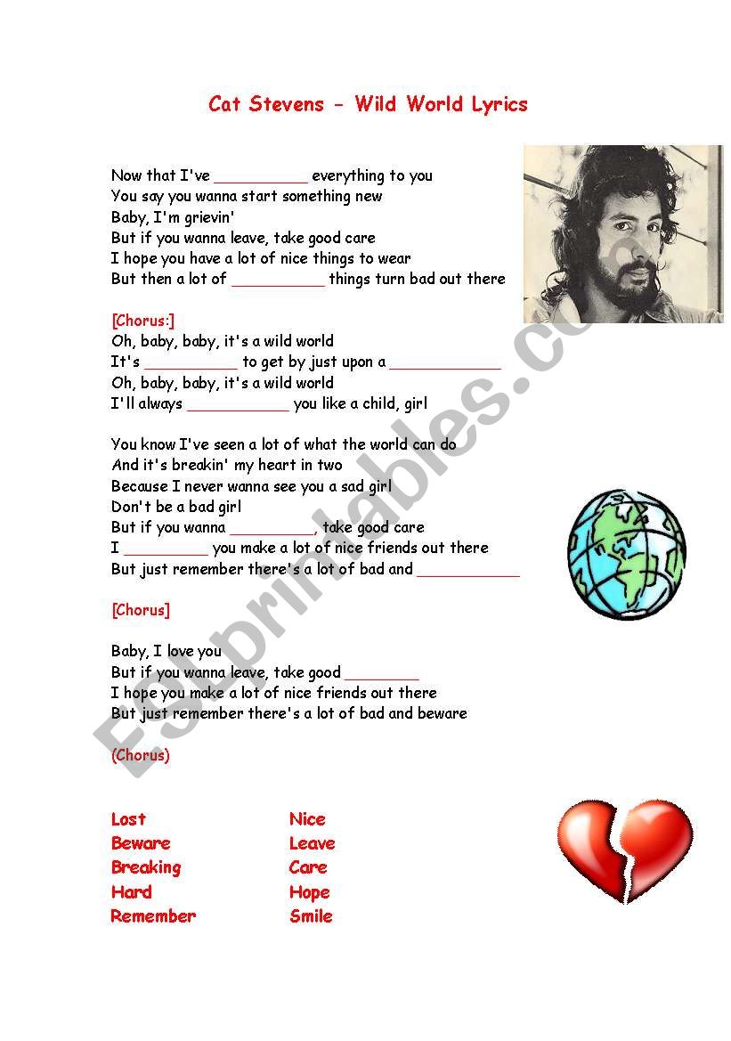 Wild World Lyrics by Cat Stevens