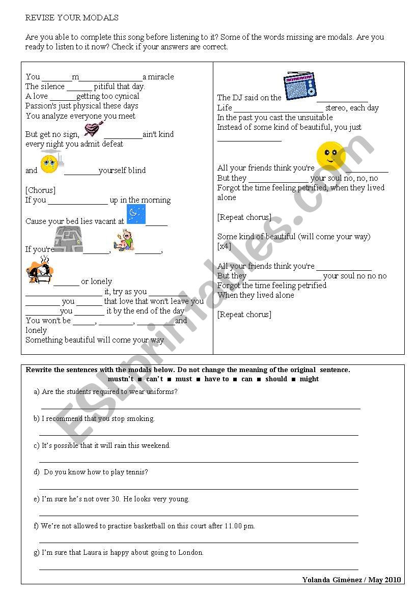 REVISE YOUR MODALS with Robbie Williams