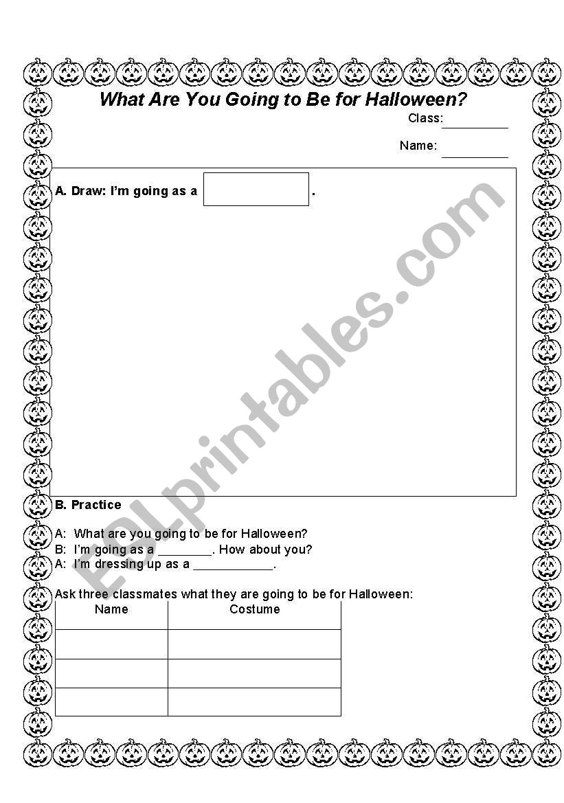 Halloween  worksheet