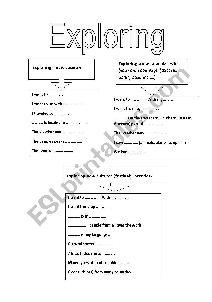 exploring  worksheet