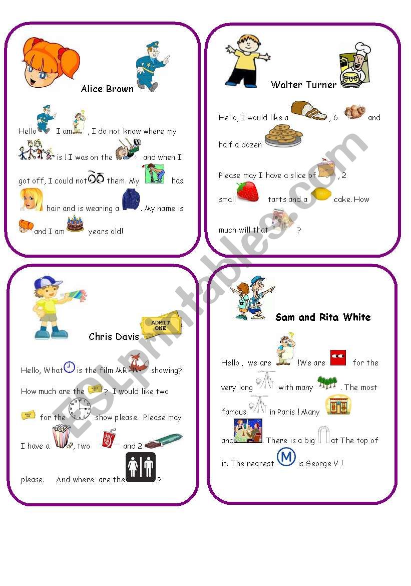 character activity card 3 worksheet