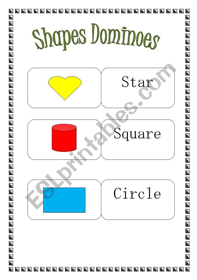 Shapes  (3 pages) worksheet