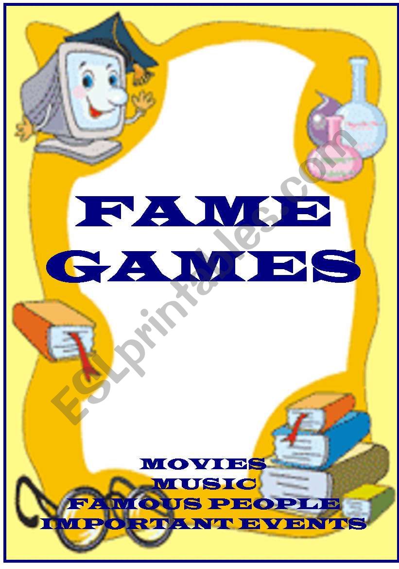FAME GAMES - learning games for movies, music, famous people and important events
