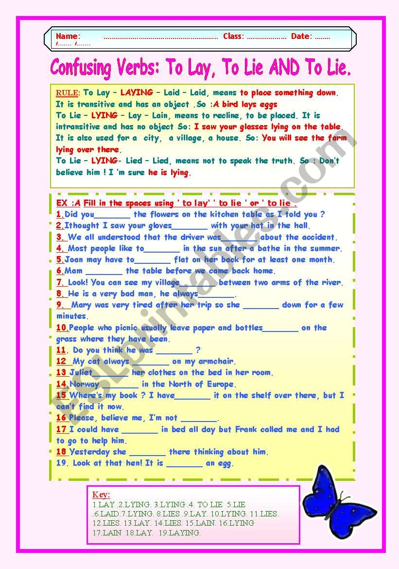 confusing-verbs-to-lay-to-lie-and-to-lie-esl-worksheet-by-lucetta06