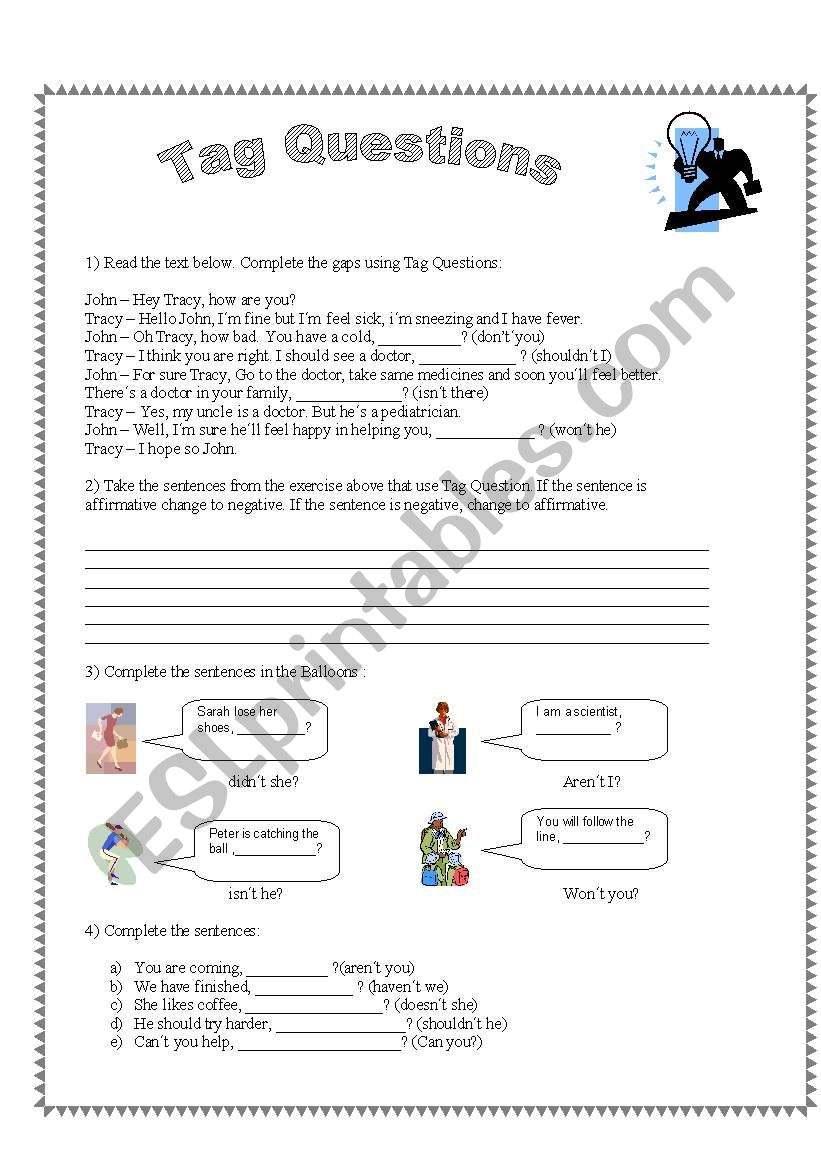 Tag Questions worksheet