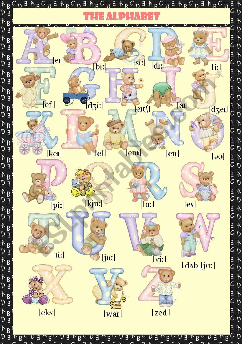 THE ALPHABET worksheet