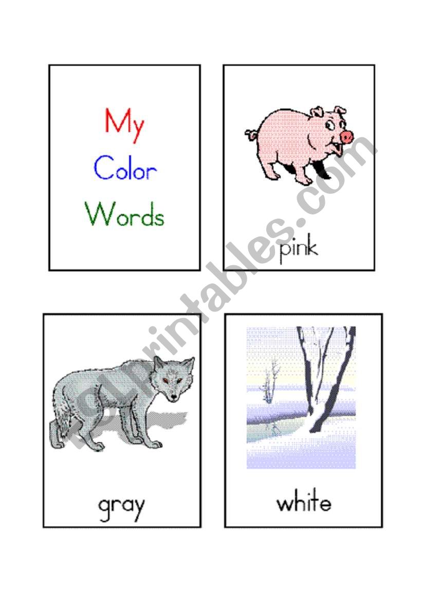 Colours worksheet