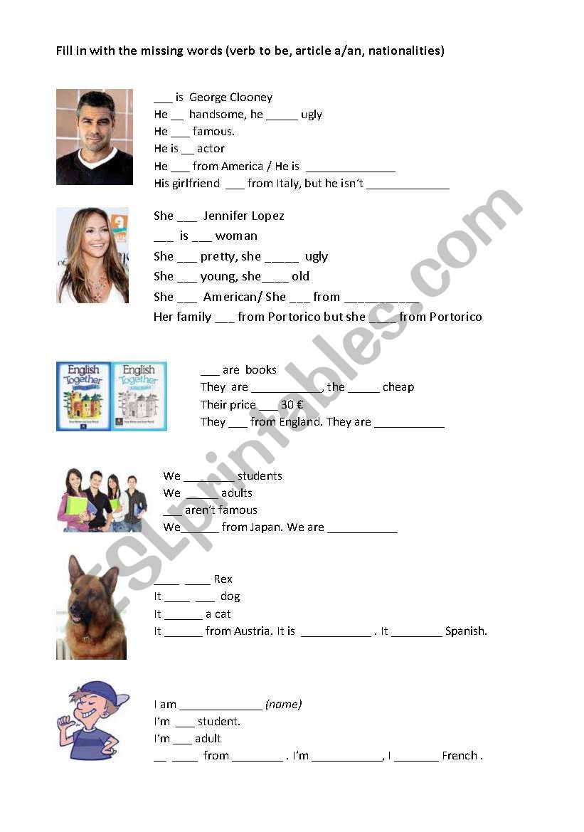 basic english exercises worksheet