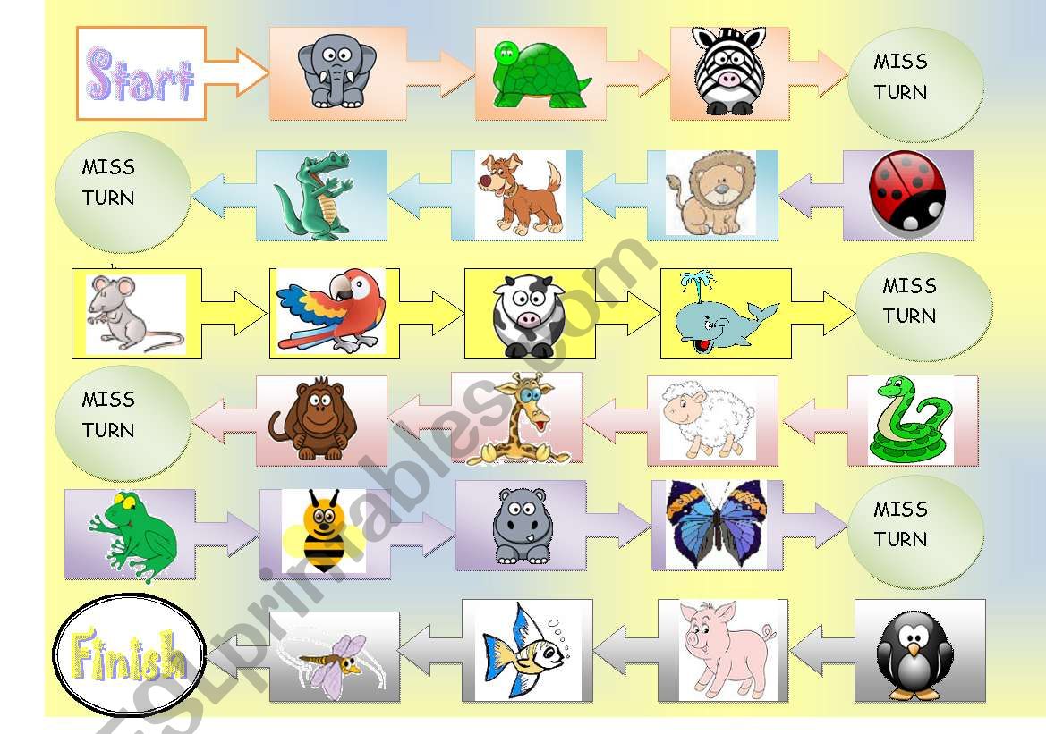 animals game worksheet