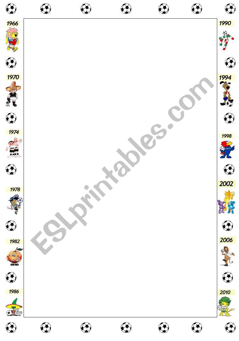 WORLD CUP II worksheet