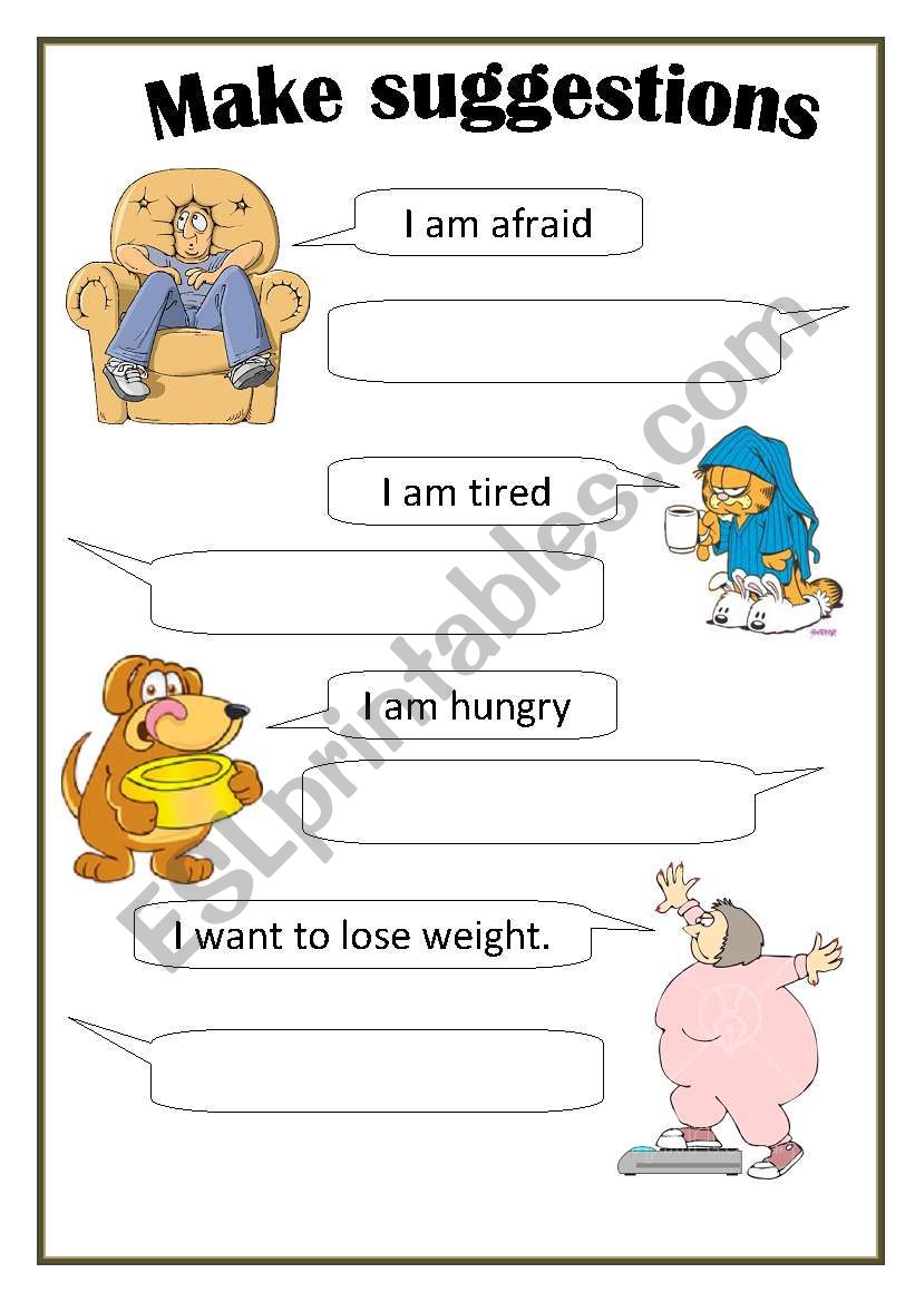 Making Suggestions Worksheet