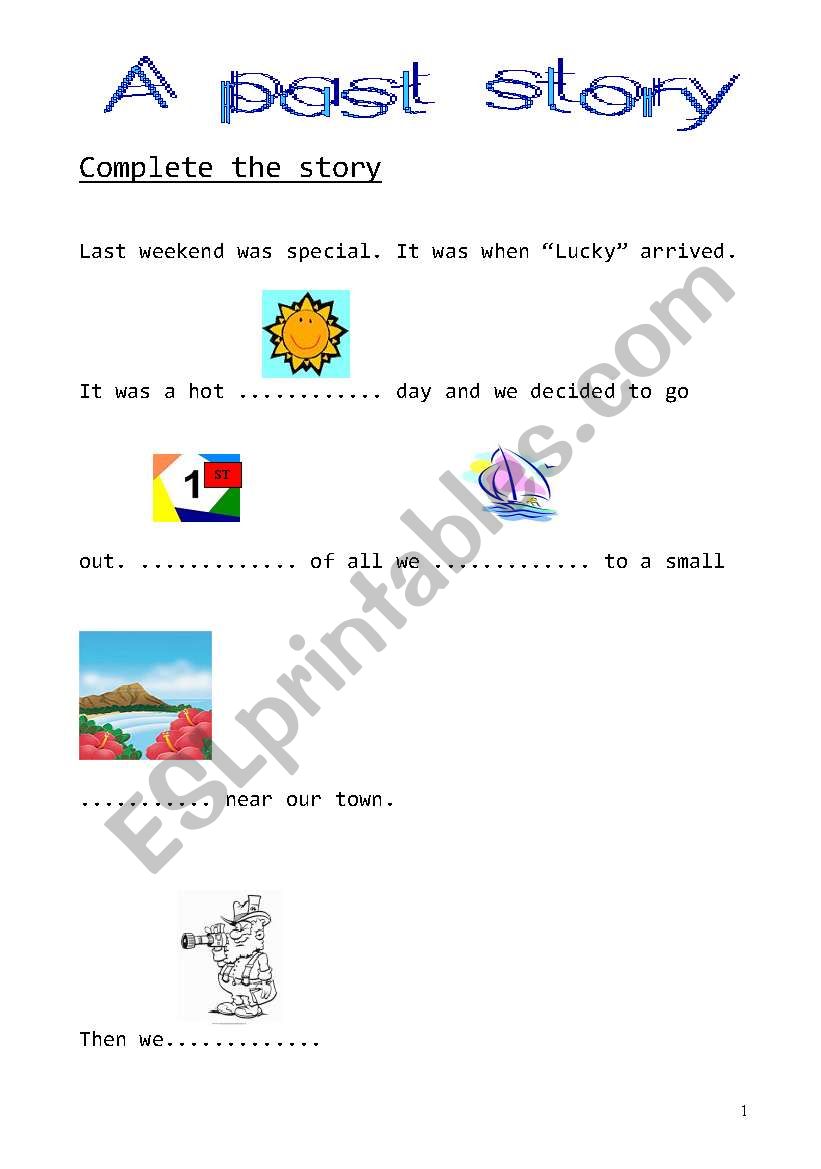 A past story worksheet