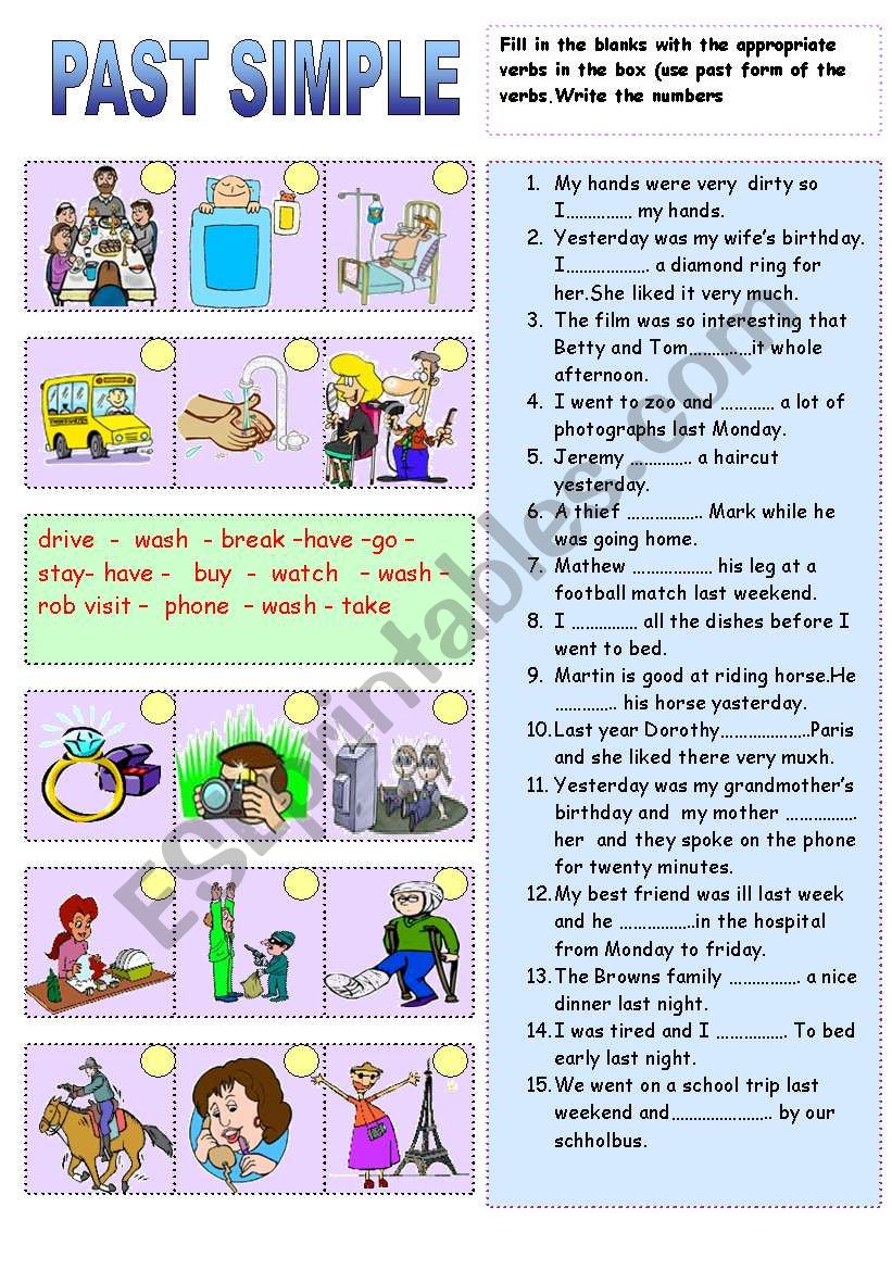 Past Simple worksheet