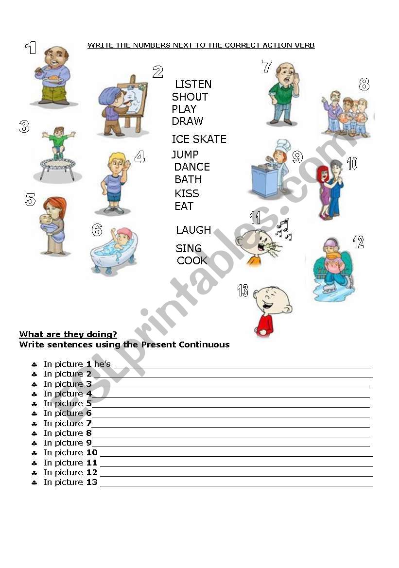 present-continuous-and-action-verbs-esl-worksheet-by-beluchita