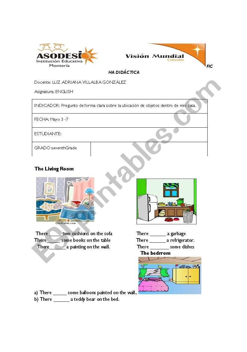 house and apartments worksheet